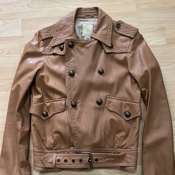 Diesel Leather Biker Jacket Women’s M - Picture 4 of 15